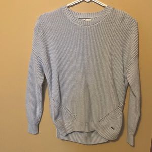 Hollister sweater sizes xs really baby blue